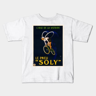 Le Pneu Soly France Vintage Poster 1922 Kids T-Shirt